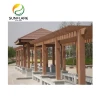 High Quality Cheap wpc pergola with roof vintage outdoor garden gazebo