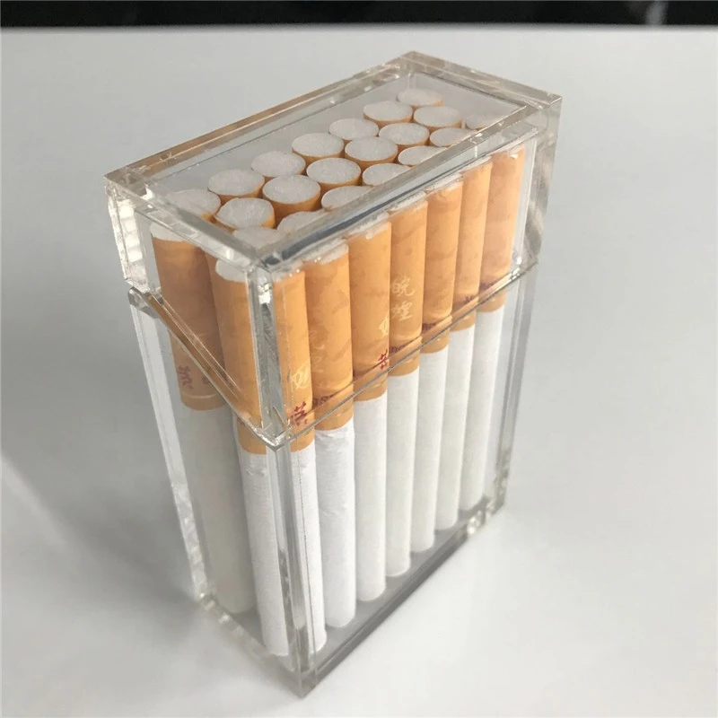 high quality clear acrylic cigarette box/case display