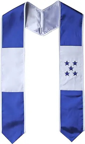 High quality Custom Guatemala Flag Graduation Stole Sash for Study Aboard International Students