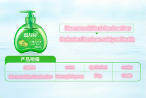 High Quality Customized Green Apple Flavor Formula Non-Irritating Portable Liquid Handwashing