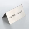 High Quality Durable Fancy Cheap Recycle New Design Stainless Steel Restaurant Reservation Card
