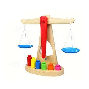 High quality educational kids wooden balance game scale toys for sale