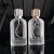 Import High quality empty 60ml clear thick unique crimp perfume bottle glass perfume bottles from China