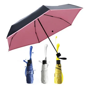 High quality full auto ladies parasol mini windproof five fold umbrella rain