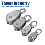 High Quality Hoist Wire Line Nylon Fixed Eye Pulley Swivel Rope Lifting Pulley