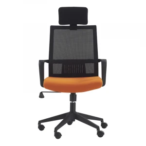 High Quality hot sale ergonomic Back mesh fabric swivel computer desk chair  with headrest silla de oficina