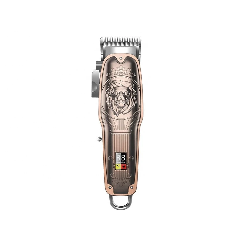High Quality Kemei Hair Trimmer KM-TX2 PG Professional Rechargeable Cordless LCD Haircut Machine