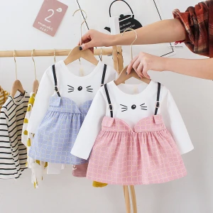 high quality linen 1 month baby clothes summer toddler dresses for 1 year baby girl skirt