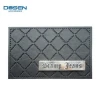 High Quality Low Price Custom Black Leather Label With Metal Logo For Clothes Jeans