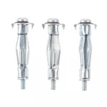 High quality M4x59 Carbon Steel White Zinc Color Bolt type hollow wall anchor plasterboard fixing