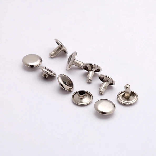 High quality Metal double cap Studs Rivet for garment luggage leather and shoes rivets