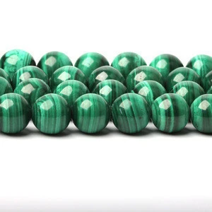 High Quality Natural Malachite Beads Loose Gemstone Synthetic Multicolor Malachite Round Beads for Latest Design Bracelet