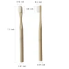 High Quality Organic Eco friendly Charcoal Nano Bamboo Toothbrush for Babies Kids Adults With Personalized Custom Handle Logo