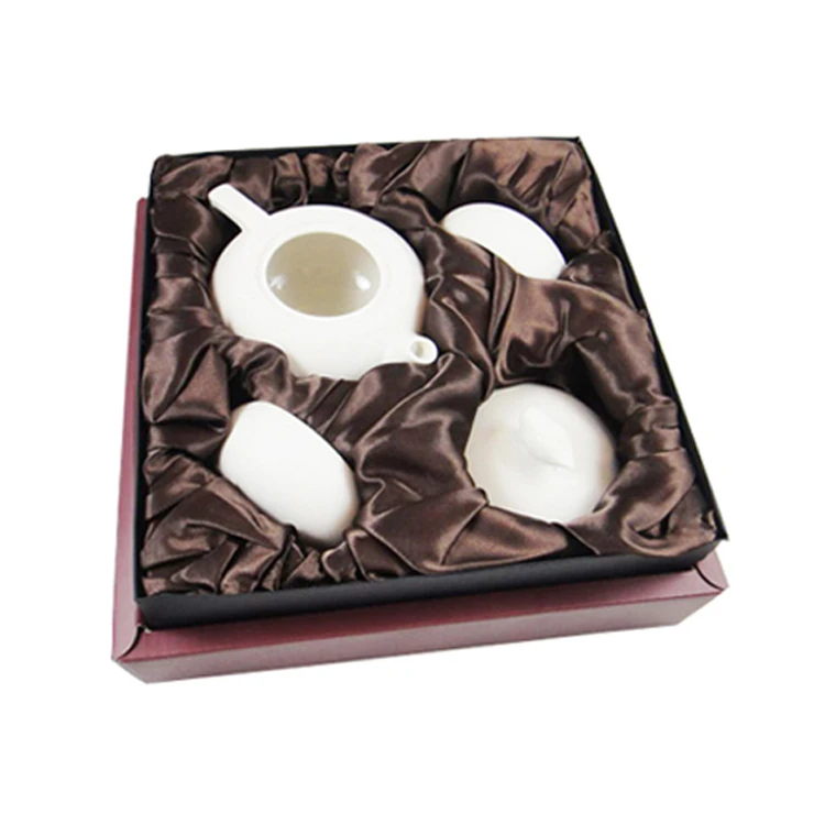 High Quality Oval Paper Box Handmade Rigid Cardboard Paper Tea Gift Set Box