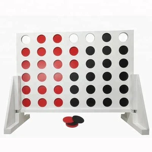 High Quality Premium Colorful Backyard toys connect four game Giant Interesting brain Garden Games, Wooden 4 in a Row Game
