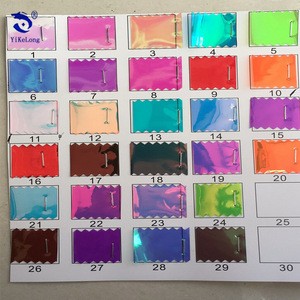 High quality PVC Holographic Iridescent Transparent Film for Bags