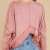 Import high quality round neck dropped long sleeves oversized women pullover sweatshirts top with exaggerated seams from China