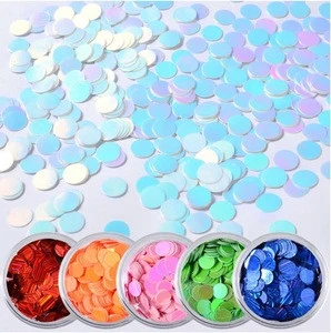 High Quality Sequins flat round pvc loose Sequin Paillette sewing craft for clothing wedding Christmas Decoration