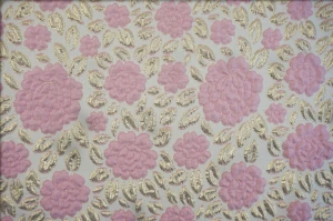 High quality Small clusters of blistering sun flowers Woven yarn-dyed filigree jacquard metallic fabric for dress coat