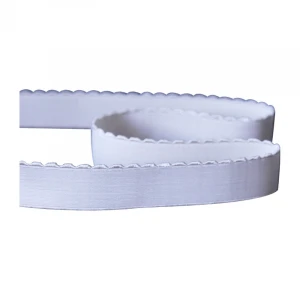 High Quality White Nylon Woven Stretch Elastic Sewing Bra Band