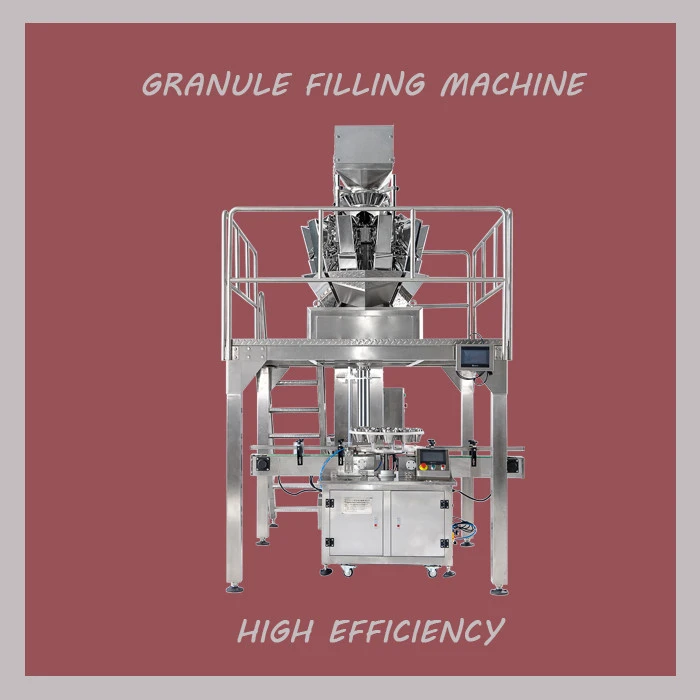 High Speed Automatic Nut Dosing Filling Machine /Dry Fruit Automatic Granule Filling Machine/Plastic Tin Can Granule Filler