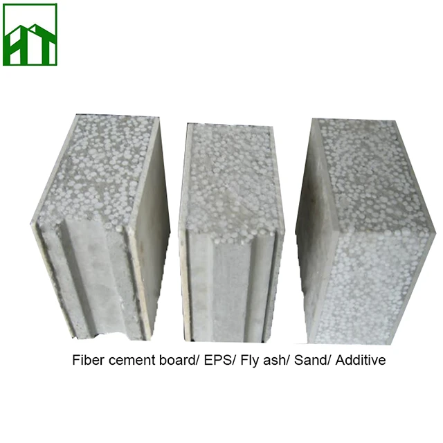 High Strength Insulated Fiber Cement Prefab Houses EPS Sandwich Panel