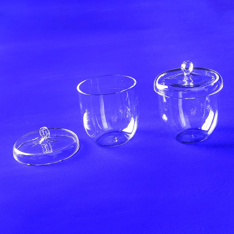 High Temperature Quartz with Lid Crucibles for Muffle Furnace Ashing