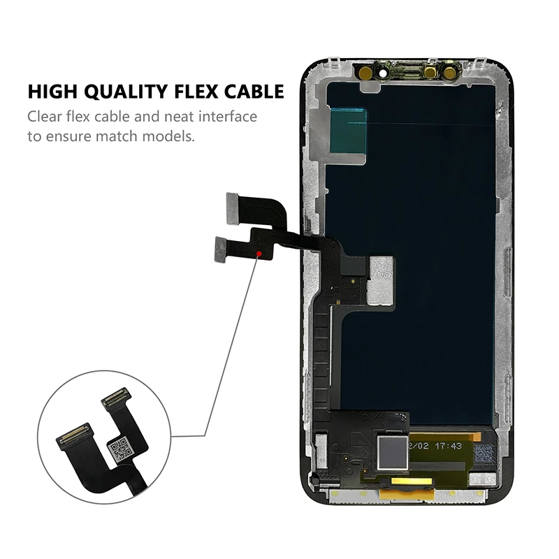 Hight Quality mobile phone replacement oled touch full screen Display  for iphone x amoled display