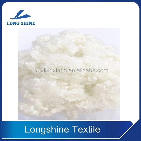 Hollow conjugated siliconized polyester staple fiber filling material toy filling fiber