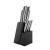 Import Hollow handle 9pcs stainless steel knife set with knife coated wooden block from China