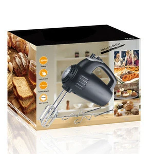 Home Use 5 Speed Cake Egg Beater Hand Held Mixer With Turbo Function Hand Food Mixer, Cordless Mixer With Stand