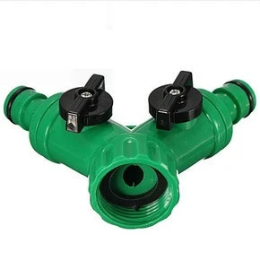 Hot Sale ABS Plastic Hose Pipe Tool 2 Way Connector 2 Way Tap Garden Hoses Pipes Splitters