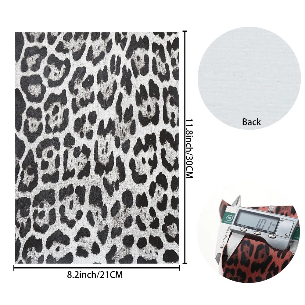 hot sale all patterns leopard print vinyl faux leather fabric PU leather for DIY bags earrings craft bows