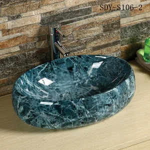 hot sale ceramic marble color wash basin bathroom stone basin with cheap price in indian