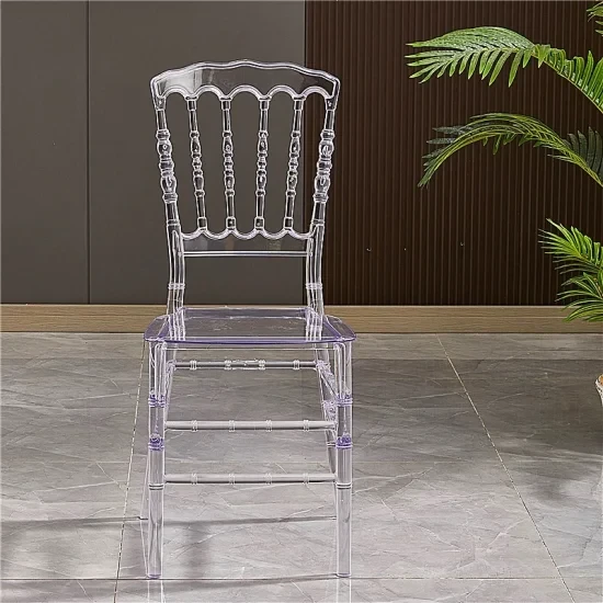 Hot Sale Clear Transparent Resin Chiavari Chair Plastic Acrylic Phoenix Napoleon Chair