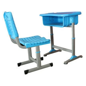 Hot sale fixed school chairs with tables attached