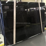 hot sale good quality black marble noro marquina marble big slabs and granite slabs