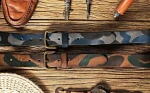 Hot sale luxury handmade leather personalized men's real cowhide belt
