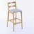 Import hot sale modern cheap price minimalist industrial style rustic wooden bar chair from China