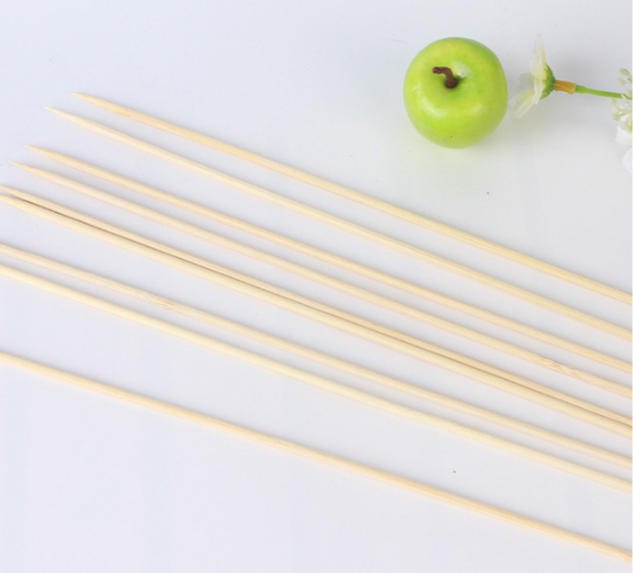 Hot Sale Natural Color Eco-friendly Bamboo BBQ Skewer Bamboo Sticks/Bamboo Skewers
