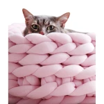 Hot sale  portable dog pet plush mat dog cat mat