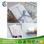 Hot sale printing marble pattern silk tissue wrapping paper