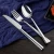 Import Hot sale tableware  cutlery set stainless steel  dinner knife and table  fork set steel custom flatware from China