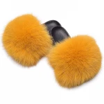Hot sale wholesale fur slippers soft fur slippers luxury fur slippers