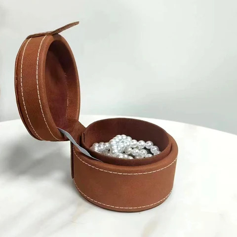Hot Sale Women Girls Earrings Box Organizer Jewelry Storage Case PU Leather Small Storage Boxes & Bins