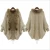Import Hot Sale Women Winter Fur Shawl Jacket Bat Sleeves Knitted Coat from China