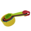 Hot Sales Kitchen bakeware 5 Pcs Colorful Plastic Kitchen measuring spoons and cups