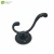 Import Hot sales Steady Zinc alloy  black hand towel hook hanger rustic clothes hooks from China