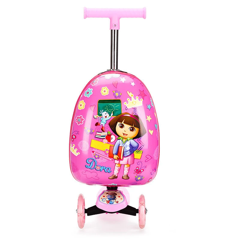 Hot sell children luggage for sale ABS PC luggage hard shell printed suitcase travel luggage bags for kids or children