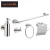 Import Hot sell Hotel wall mount SS  bathroom Towel holder Towel racks Towel ring Paper holder four pieces bathroom accessories set from China